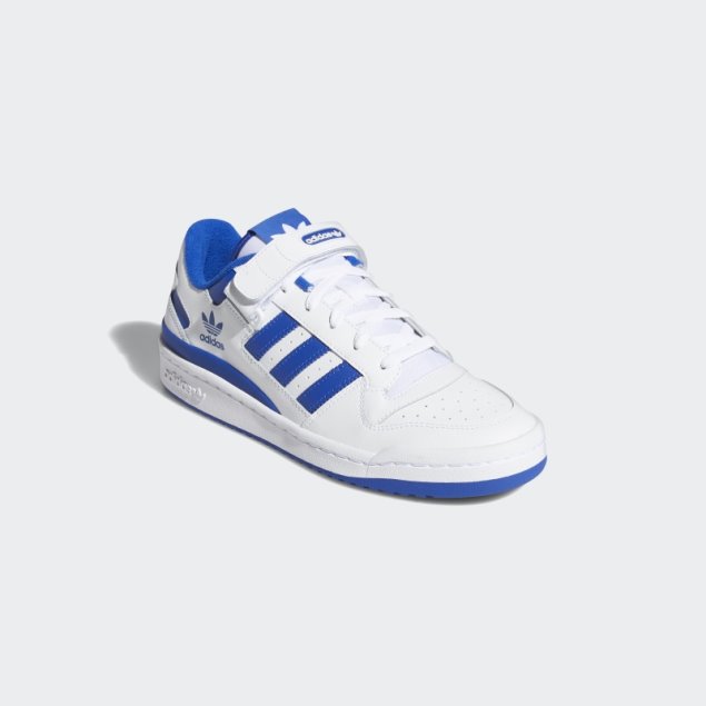 Zapatos Adidas Bajos Foro Azul Real