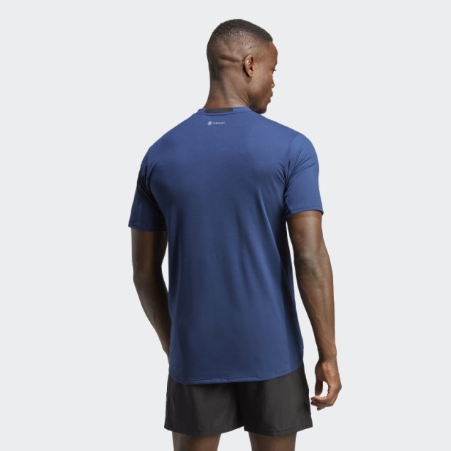 Camiseta Adidas Azul Oscuro Diseñada Para Entrenar
