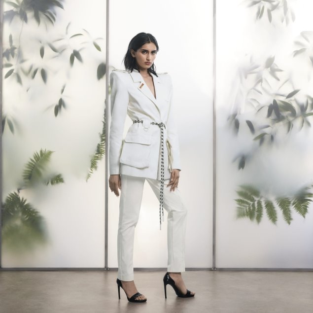 Traje De Sarga Camiseta De Manga Larga Adidas Blanco