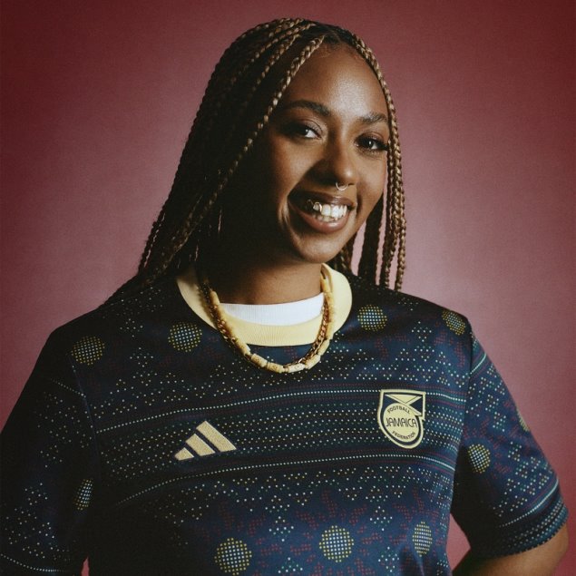 Camiseta Pre-partido Azul Marino Jamaica Tiro 23 Adidas