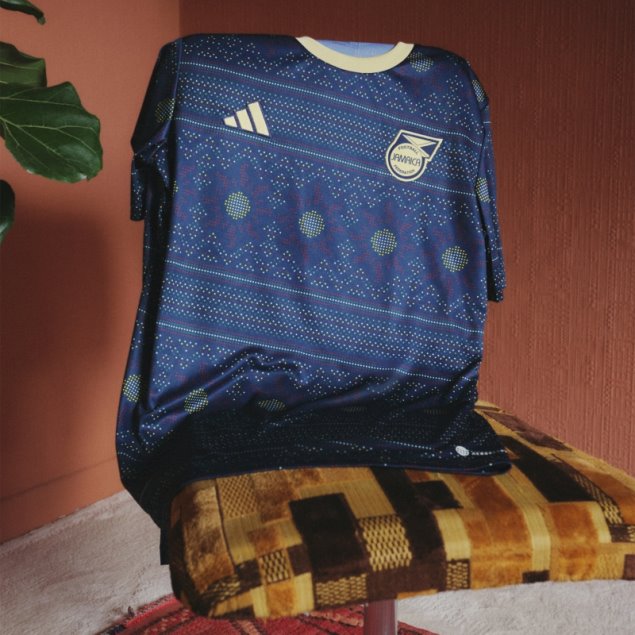 Camiseta Pre-partido Azul Marino Jamaica Tiro 23 Adidas