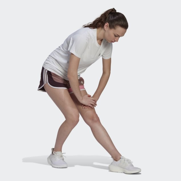 Adidas Marathon 20 Colorblock Pantalón Corto De Running Morado