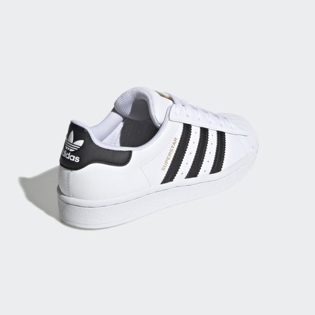 Niños Adidas Superstar Zapatos Negro Caliente
