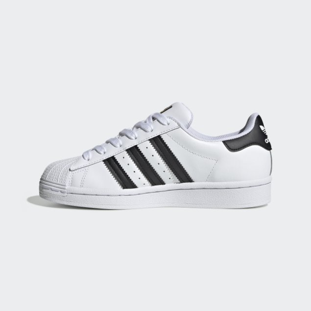 Niños Adidas Superstar Zapatos Negro Caliente