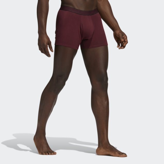 Adidas Core Cotton Trunk Calzoncillos 4 Pares Burdeos