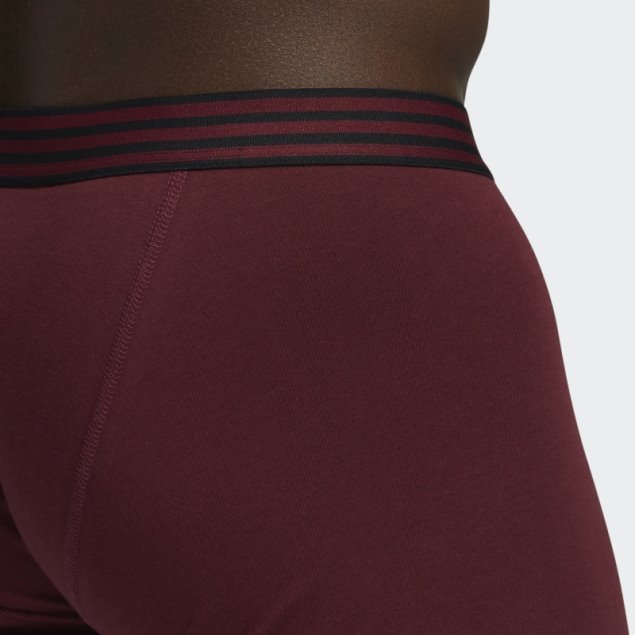 Adidas Core Cotton Trunk Calzoncillos 4 Pares Burdeos