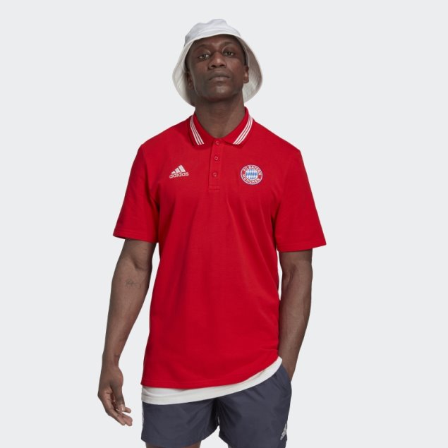 Polo Adidas Fc Bayern Dna Rojo