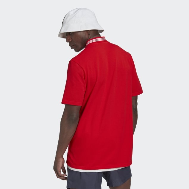 Polo Adidas Fc Bayern Dna Rojo