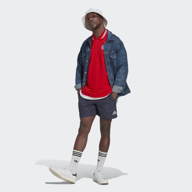 Polo Adidas Fc Bayern Dna Rojo