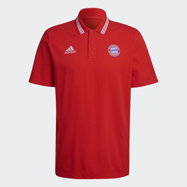 Polo Adidas Fc Bayern Dna Rojo