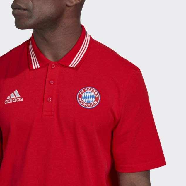 Polo Adidas Fc Bayern Dna Rojo