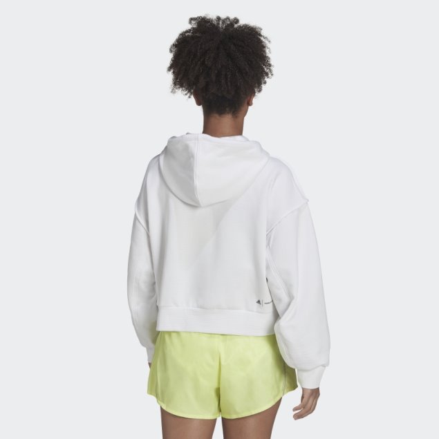 Blanco Adidas X Karlie Kloss Sudadera Con Capucha De Moda