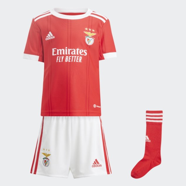 Mini Kit Benfica 22/23 Primera Equipación Adidas Benfica Rojo