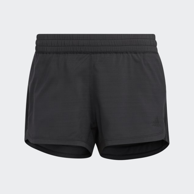 Pantalón Corto Adidas Pacer 3 Rayas Tejido Jaspeado Negro