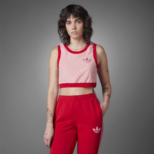 Top Corto Con Monograma Adidas Super Pop Adicolor Heritage Now