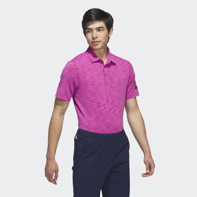 Polo De Golf Space Dye Fucsia Adidas