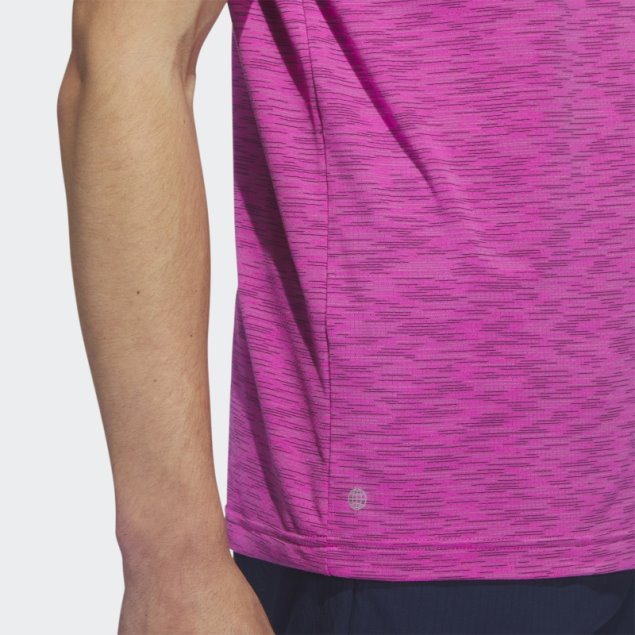 Polo De Golf Space Dye Fucsia Adidas