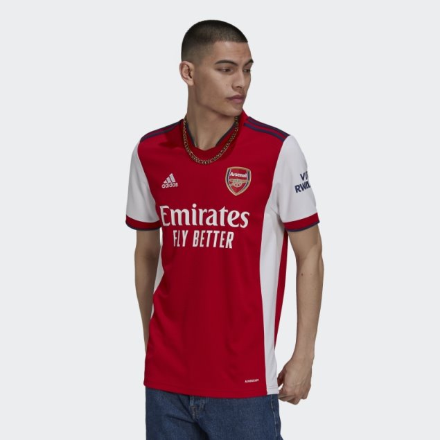 Camiseta Blanca Adidas Primera Equipación Arsenal 21/22