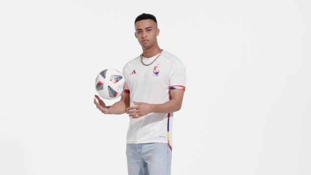 Camiseta Adidas Belgica 22 Segunda Equipacion Blanca