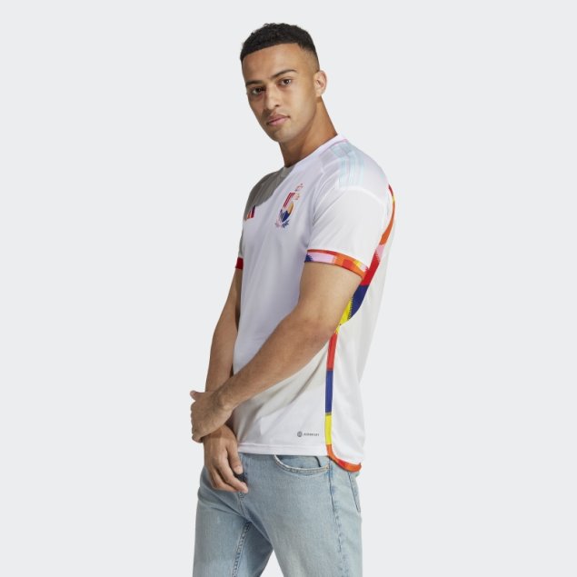 Camiseta Adidas Belgica 22 Segunda Equipacion Blanca