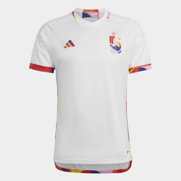 Camiseta Adidas Belgica 22 Segunda Equipacion Blanca