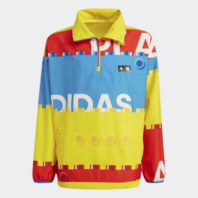 Adidas X Classic Lego Cortavientos Con Media Cremallera Amarillo Caliente