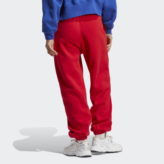 Joggers De Forro Polar Adidas Essentials Escarlata