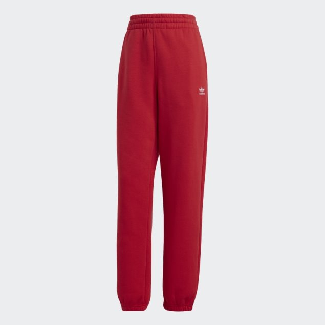 Joggers De Forro Polar Adidas Essentials Escarlata