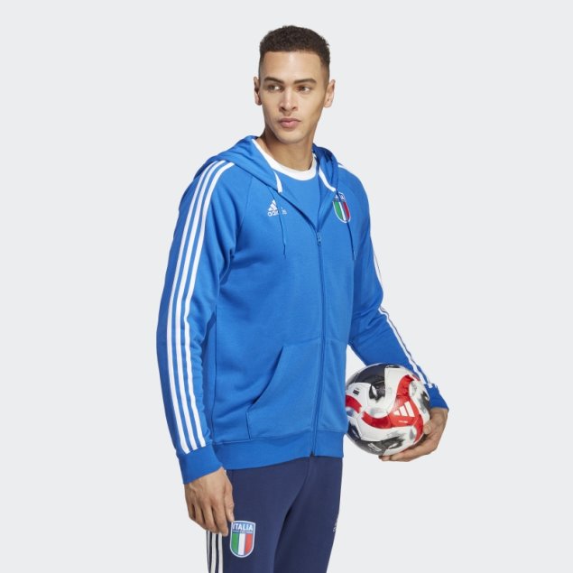 Sudadera Con Cremallera Completa Azul Adidas Italy