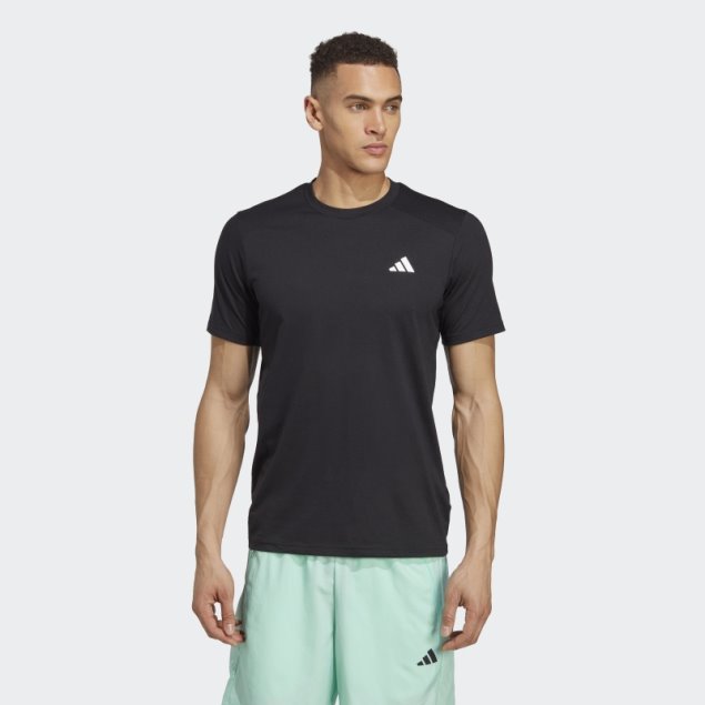 Camiseta De Entrenamiento Negra Adidas Train Essentials Prime