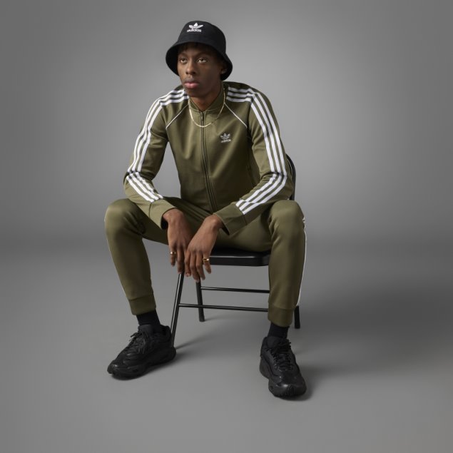 Sudadera Adidas Adicolor Classics Sst Verde Oliva