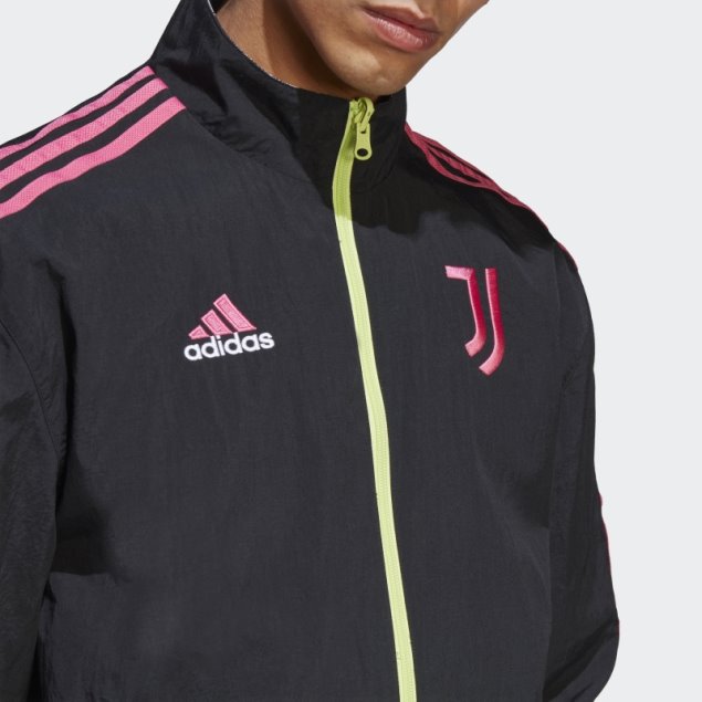 Chamarra Reversible Negra Adidas Juventus Himno