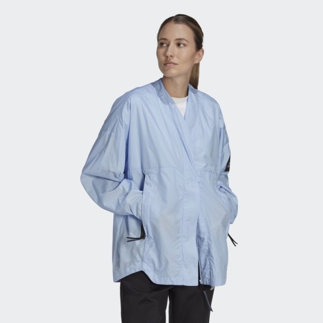 Cárdigan Adidas Myshelter Windweave Azul Amanecer