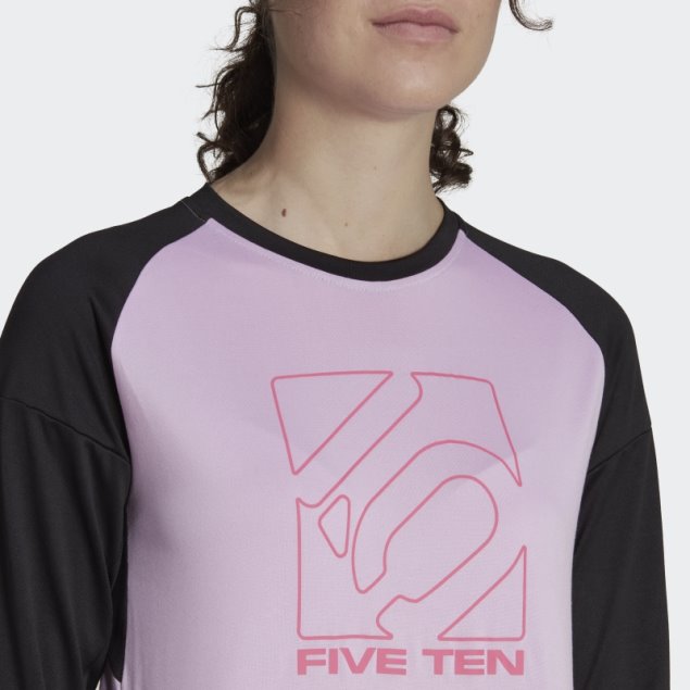 Camiseta De Manga Larga Adidas Five Ten Bca Tee Lila