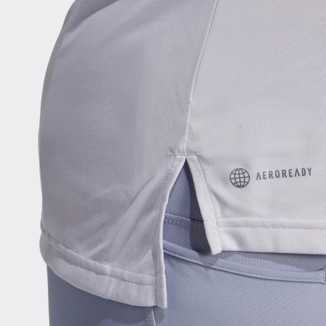 Camiseta Terrex Multi Media Cremallera Manga Larga (tallas Grandes) Plata Amanecer Adidas