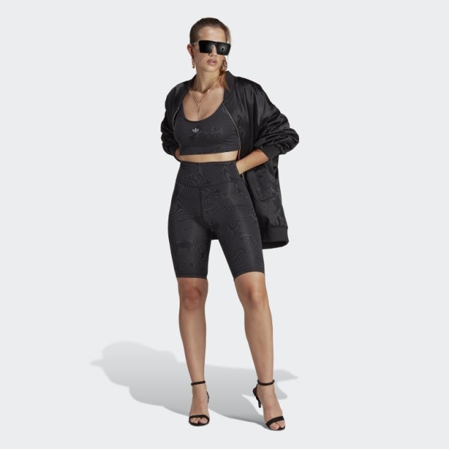 Sujetador Adidas Con Estampado De Mármol De Carbono