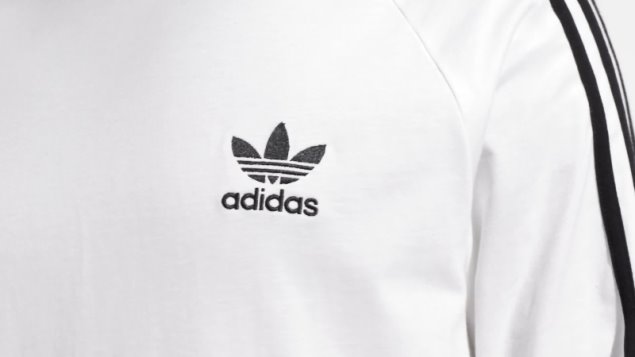 Camiseta Blanca De Manga Larga Adidas Adicolor Classics 3-stripes