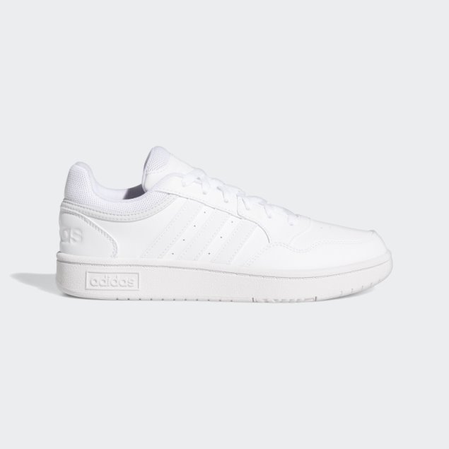 Zapatillas Adidas Blancas Hoops 3.0 Bajas Clasicas