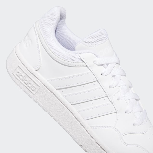 Zapatillas Adidas Blancas Hoops 3.0 Bajas Clasicas