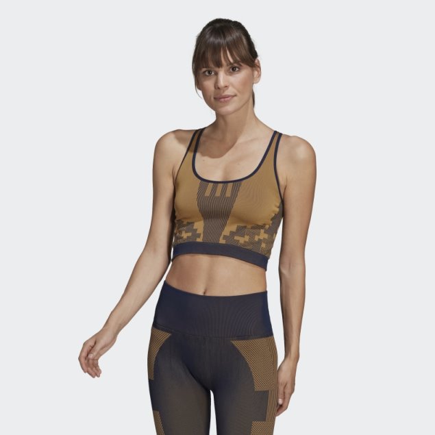 Adidas X Karlie Kloss Top De Punto A Capas Sin Costuras Mesa