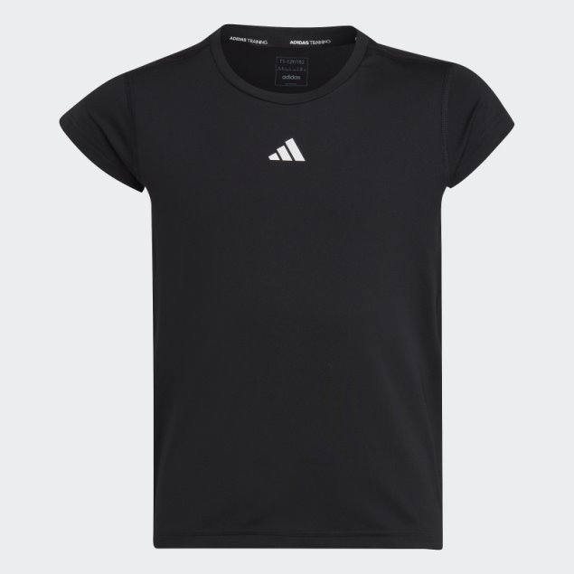 Camiseta Negra Adidas Aeroready 3 Rayas