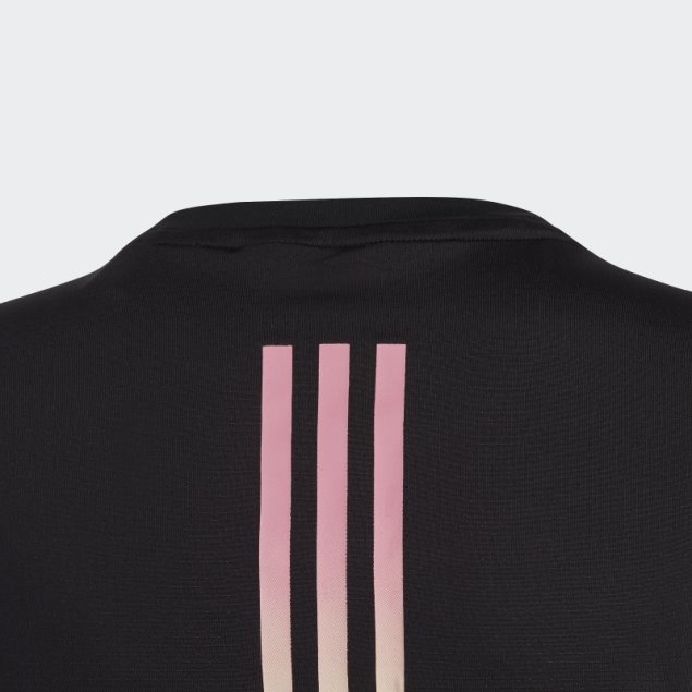 Camiseta Negra Adidas Aeroready 3 Rayas