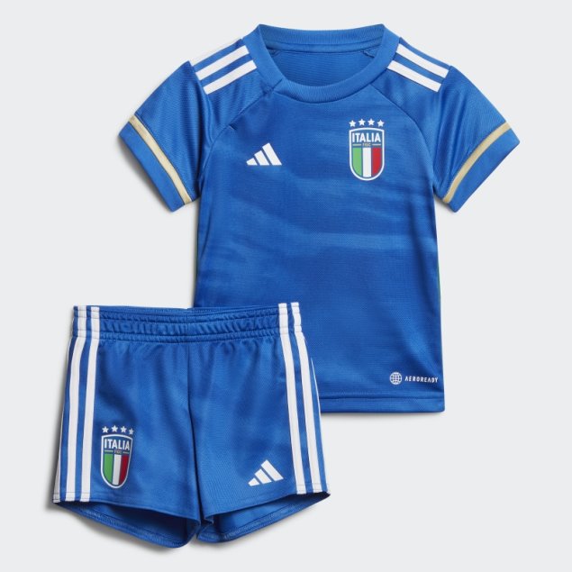 Kit Adidas Italia 23 Primera Equipacion Bebe Azul