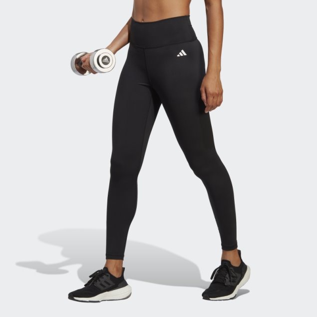 Leggings 7/8 De Cintura Alta Essentials De Entrenamiento Negros Adidas