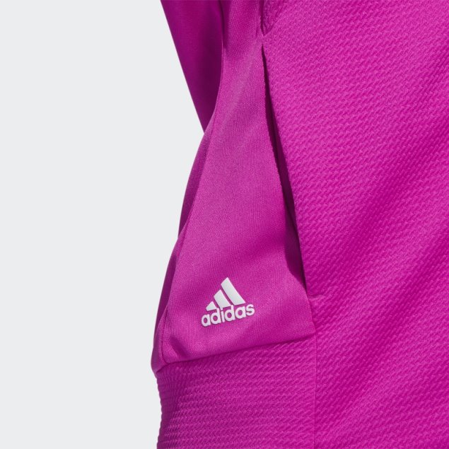 Chaqueta Texturizada Con Cremallera Completa Fucsia Adidas