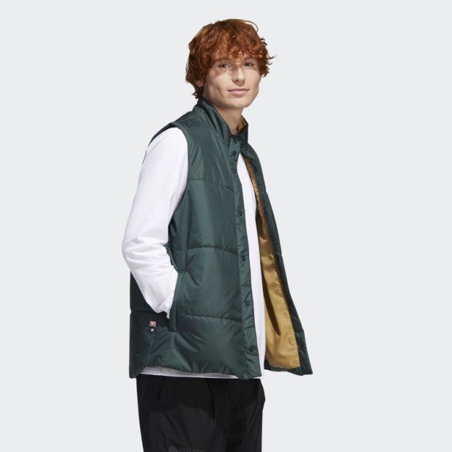 Adidas Primaloft Skateboarding Vest (género Neutral) Verde