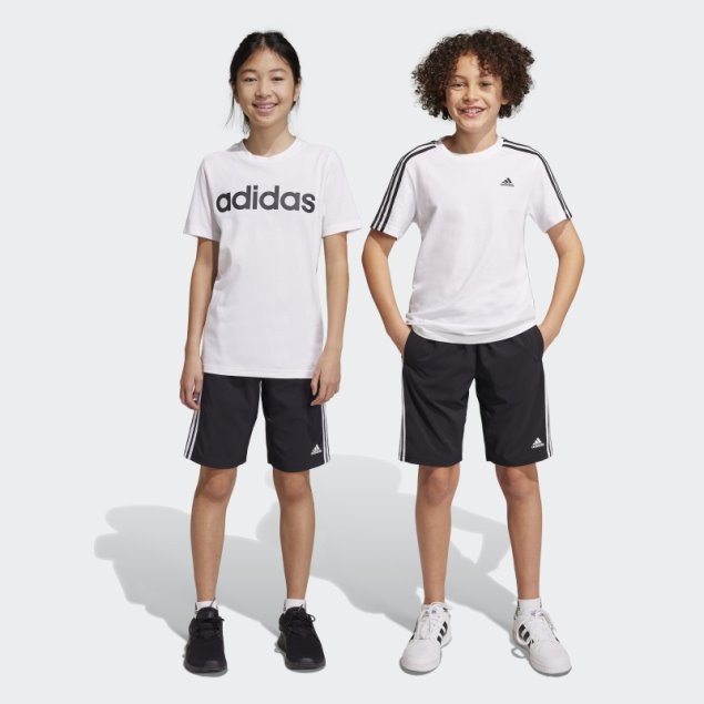 Caliente Adidas Essentials 3-stripes Woven Shorts Blanco