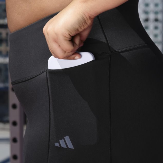 Negro Leggings Adidas Optime Training Luxe 7/8