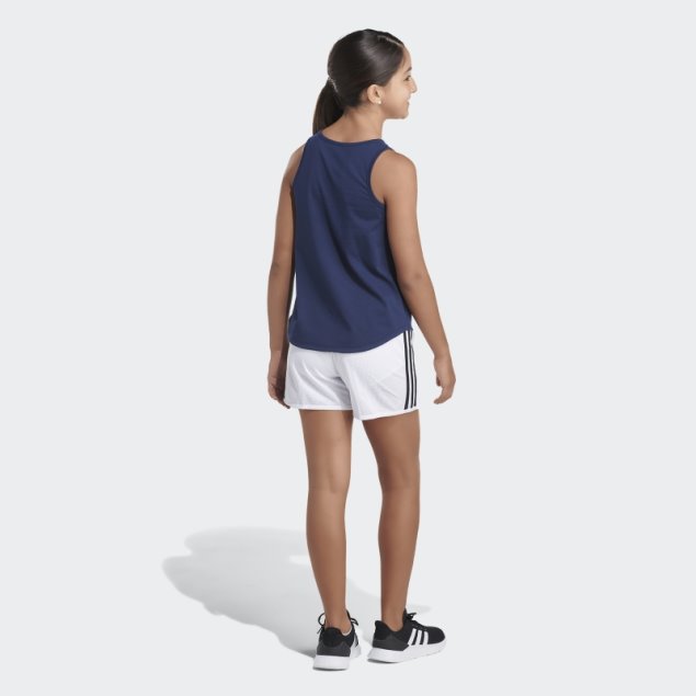 Camiseta Sin Mangas Azul Marino Con Dobladillo Redondeado Adidas