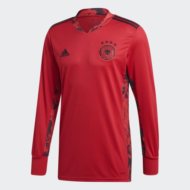 Camiseta De Portero De La Primera Equipación De Alemania Roja Gloria Adidas
